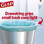 Glad Small Kitchen Drawstring Trash Bags, 4 Gallon, Blue, Febreze Beachside Breeze, 80/Box (79155)~#|#~FD69B26A-EA93-41DB-94C67A3BA3D33497_sc7