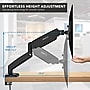 Mount-It! Adjustable Dual Monitor Desk Mount with Gas Spring Arms, Up to 32" Monitor, Black (MI-1882BLK)  ~#|#~FDA8BE34-DD9A-4775-816BF3661FD5682E_sc7