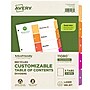 Avery Ready Index Table of Contents EcoFriendly Paper Dividers, 1-5 Tabs, Multicolor, 3 Sets/Pack (11080)~#|#~FDB2D881-B65A-4BDE-91C5DC497F021B43_sc7
