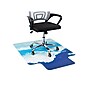 Mind Reader Hard Floor Chair Mat with Lip, 47" x 35", Blue, Polycarbonate (SKYMAT-ASST)~#|#~FDB9641A-7089-4F58-ABB761576805F417_sc7