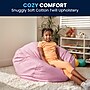 Flash Furniture Cotton Twill Oversized Dot Bean Bag Chair, Light Pink~#|#~FDEE7167-DED2-456E-80255B4B552B67AF_sc7