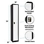 AdirOffice 72" Single Tier Black and White Storage Locker (ADI629-201-B-W)~#|#~FE057690-B407-4D42-8EC714E6492A52D6_sc7