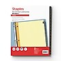 Staples Pre-Printed Leatherette Dividers, 1-31-Tabs, Black (18947/11485)~#|#~FE2396AC-5FD7-47C6-8D7C091A9B971FC5_sc7