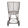 Storied Home 1-Section Rolling Laundry Basket, Metal, Bronze (EC0219)~#|#~FE311B20-C100-4A87-9A36C657CCBDF21E_sc7