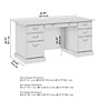 Bush Business Furniture 66"W Arlington Executive Desk with Drawers, Harvest Cherry (WC65566-03K)~#|#~FE3B7E56-1F58-4470-AB9082648B366116_sc7