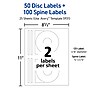 Avery Printable CD Labels, Removable, Laser/Inkjet, Matte White, 50 CD Labels & 100 Spine Labels/Pack (5931)~#|#~FE3E72B5-C502-4D99-AF62113118C5E747_sc7