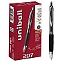 uni-ball 207 Retractable Gel Pens, Micro Point, 0.5mm, Black Ink, Dozen (61255)~#|#~FE487F3E-A09A-4EA9-8E38127C6FE382BF_sc7