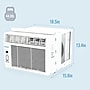 Keystone 115-Volt 8000 BTU Window Air Conditioner with Remote, White (KSTAW08DE)~#|#~FE58BB41-E862-4BA2-A4E9A403E1418313_sc7