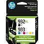 HP 932XL/933 Black High Yield and Cyan/Magenta/Yellow Standard Yield Ink Cartridge, 4/Pack (N9H62FN#140)~#|#~FE5F6D09-A523-4F7F-AF4657321F58A248_sc7