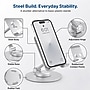 Uncaged Ergonomics 360° Swivel Adjustable Cell Phone Desktop Stand, Silver (SPS-Silver)~#|#~FE8157EF-BECB-4244-838897A5209C2ED5_sc7