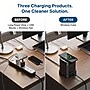 Uncaged Ergonomics Wireless Cube Power Strip with 15W Wireless Charger, 4 AC Outlets, 4 USB Ports, 10' Cord, Black (WC-10-B)~#|#~FE82949C-EC69-44A8-A5753A0C04C6F204_sc7