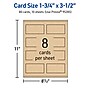 Avery Business Cards, 1-3/4" x 3-1/2" , Matte Kraft Brown, 80/Pack (95285)~#|#~FEAE3527-2A2E-4053-8BD0D3C9DA74CE53_sc7
