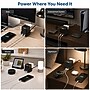 Uncaged Ergonomics Cube 5-Outlet 4-USB Port Surge Protector, 10', Black (PC-B-C)~#|#~FED3A33D-CFF7-47AD-8C91E300AB3257BB_sc7