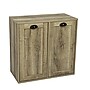 Household Essentials  2-Section Tilt-Out Laundry Sorter Cabinet, Ashwood (HE1038)~#|#~FEF68B63-1C47-4AD5-B05EB23FAD4582E0_sc7