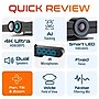 Delton C75 PTZ Ultra HD 4K Video Bar Webcam with AI Tracking, Noise-Canceling Microphone, Dual Speakers, Black (DCAIC75PTZ)~#|#~FEFABE52-3321-46D0-98867978F54AD184_sc7
