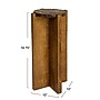 Storied Home Paulownia 9.8"Dia. Wooden Round Accent Table, Brown (EC1709)~#|#~FF1EE430-9809-4952-A0AA5F1FAA4B5F5E_sc7