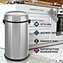 Alpine Industries Commercial Single-Stream Recycling Station, 17 Gallon, Stainless Steel (ALP470-65L-1-R)~#|#~FF2313D6-A867-4A8C-85216757E81E99A0_sc7