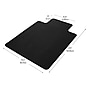 Mind Reader Hard Floor Chair Mat with Lip, 36" x 48", Black (2OFFCMAT-BLK)~#|#~FF2662C5-E481-47EC-AB1AEA8D75441282_sc7