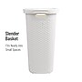 Mind Reader 15.8 Gallon Hamper with Lid, Plastic, White, 3/Pack (3PK60HAMP-WHT)~#|#~FF542AA4-FE18-4217-B00582FAB64CAC2C_sc7