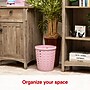 Staples Plastic Trash Can, 2.8 Gallon, Dusty Pink, 3/Pack (ST63899)~#|#~FF5D96F2-168F-4B39-981C0E10E7D41F3B_sc7