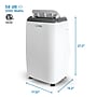 Commercial Cool 115-Volt 14,000 BTU (10,000 BTU DOE) Portable Air Conditioner, with Remote, White (CPT10WB)~#|#~FF5FC6A8-CCB6-40D9-A78901C2998FB40D_sc7