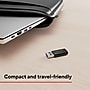 Staples TECH USB-A to USB-C Adapter Set, Assorted Colors, Male to Female, Data/Charging Adapters, 4-Pack~#|#~FF728BCC-F5E0-4A2B-8F5994BAB8549E4C_sc7
