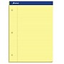 Ampad Double-Sheet Notepad, 8.5" x 11.75", Wide Ruled, Canary, 100 Sheets/Pad, /Pad (TOP20243)~#|#~FF7B9BEB-300B-4E8E-8456DEAFBFA917C1_sc7