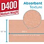 Brawny Professional D400 Disposable Cleaning Towel, 250" x 10", Orange, 6/Carton (20067)~#|#~FF95385E-0CD9-4667-BCC2760237792D6A_sc7
