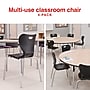 Staples Polypropylene 18" Student Chair, Black, 4/Box (ST63540)~#|#~FFA85EE4-364B-445B-8F7A2F7AEFBE3116_sc7
