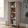 Sauder Select 72"H Storage Cabinet with 3 Shelves, Chalk Oak (433242)~#|#~FFAC6A8B-2F65-4004-B8C5A41DA763571E_sc7