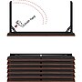 Lorell 60"W x 18"D Folding Training Table, Melamine, Mahogany (LLR60747)~#|#~FFB42461-7D2B-4F4A-AAC974C6EED5A8B0_sc7