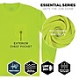 Ergodyne GloWear 8093 High Visibility Long Sleeve T-Shirt, Lime, Small (21812)~#|#~FFB490DF-556E-450D-B45911A3A51F194C_sc7