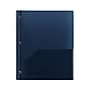 Staples 2-Pocket Plastic Presentation Folder with Fasteners, Navy (ST26389-CC)~#|#~FFD3D368-71DC-40D2-8CDCE63054EC8207_sc7