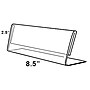 Azar Sign Holder, 8.5" x 2.5", Horizontal, Table Top, Clear, Acrylic, 10/Pack (112760)~#|#~m000008517_sc7