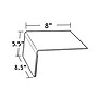 Azar Sign Holder, 8.5" x 5.5", Horizontal, Table Top, Clear, Acrylic, 10/Pack (142703)~#|#~m000008581_sc7