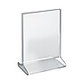 Azar Sign Holder, 5.5" x 7", Vertical, Table Top, Clear, Acrylic, 10/Pack (142709)~#|#~m000008588_sc7