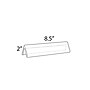 Azar Nameplate Holder, 8.5" x 2", Horizontal, Table Top, Clear, Acrylic, 10/Pack (192802)~#|#~m000008762_sc7