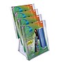 Azar Brochure Holder, 9" x 18", Vertical, Table Top, Clear, Acrylic, 2/Pack (252311)~#|#~m000008986_sc7