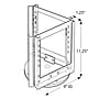 Azar Brochure Holder, 11" x 11.75", Vertical, Table Top, Clear, Plastic (252320)~#|#~m000009003_sc7