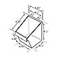 Azar Displays 6.88" x 5.35" Pegboard Bucket, Clear, 4/Pack(556127)~#|#~m000009212_sc7
