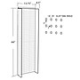 Azar 44" x 14" Pegboard Powerwing Display, Yellow (700350-YEL)~#|#~m000009557_sc7