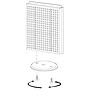 Azar 16"W Pegboard Counter Unit, Yellow (700500-YEL)~#|#~m000009670_sc7