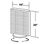 Azar 16"W Pegboard Counter Unit, Yellow (700500-YEL)~#|#~m000009671_sc7