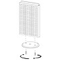 Azar 13 1/2"W 2-Sided Pegboard Counter Unit, White (700513-WHT)~#|#~m000009698_sc7