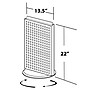 Azar 13 1/2"W 2-Sided Pegboard Counter Unit, White (700513-WHT)~#|#~m000009699_sc7