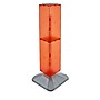 Azar 40" x 8" Standard 4-Sided Interlocking Pegboard Display Tower, Orange (703387-ORG)~#|#~m000009848_sc7