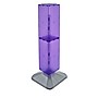 Azar 40" x 8" Standard 4-Sided Interlocking Pegboard Display Tower, Purple (703387-PUR)~#|#~m000009852_sc7