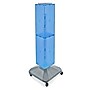 Azar 40" x 8" 4-Sided Interlocking Pegboard Display Tower WithSquare Base, Blue (703388-BLU)~#|#~m000009862_sc7