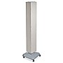 Azar® 60"(H) x 8"(W) x 8"(D) 4-Sided Interlocking Pegboard Display, White~#|#~m000009914_sc7