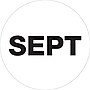Tape Logic 1" Circle "SEPT" Month of the Year Labels, White, 500/Roll~#|#~m000011811_sc7
